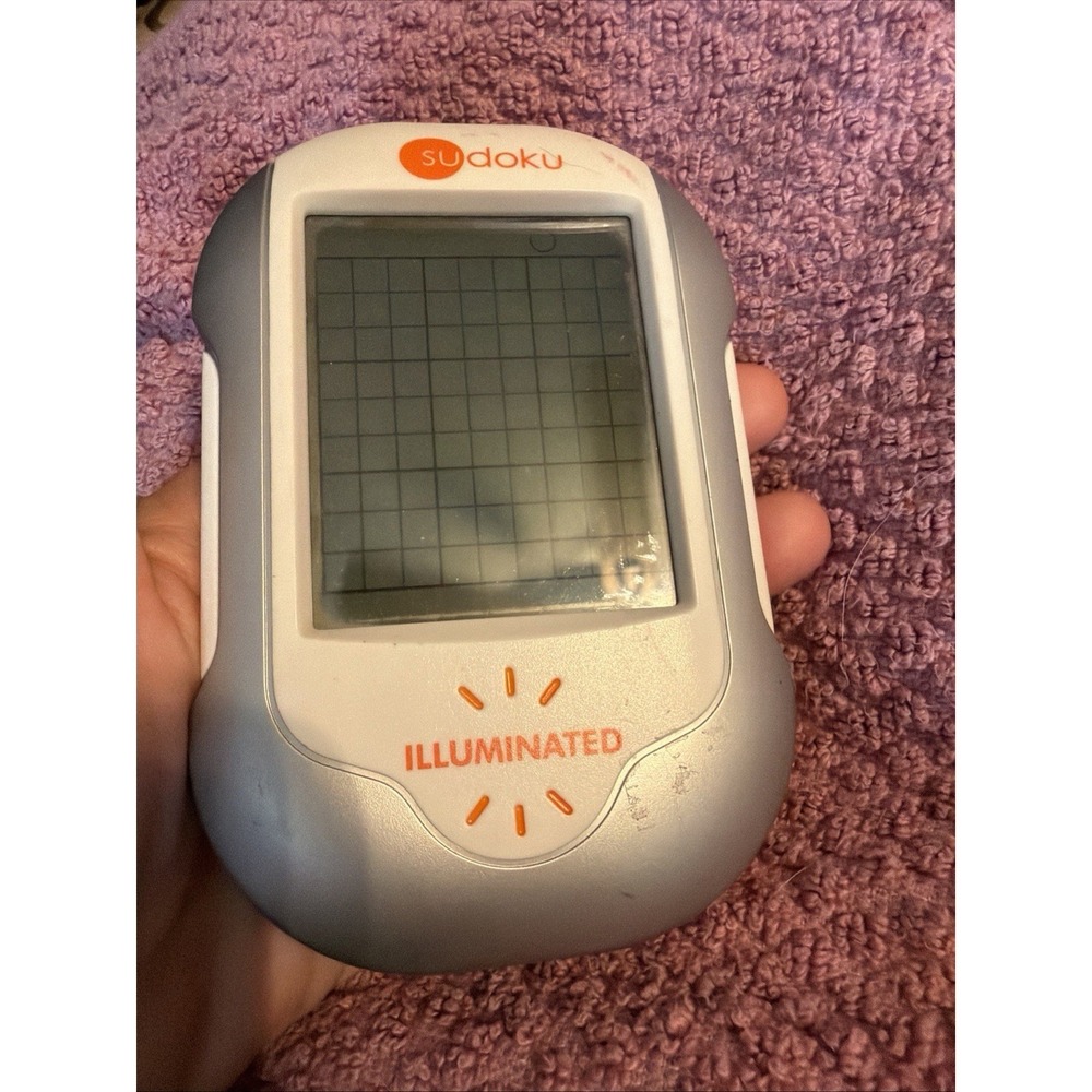 Sudoku Illuminated Handheld Electronic Game Techno Source Touch Screen & Stylus